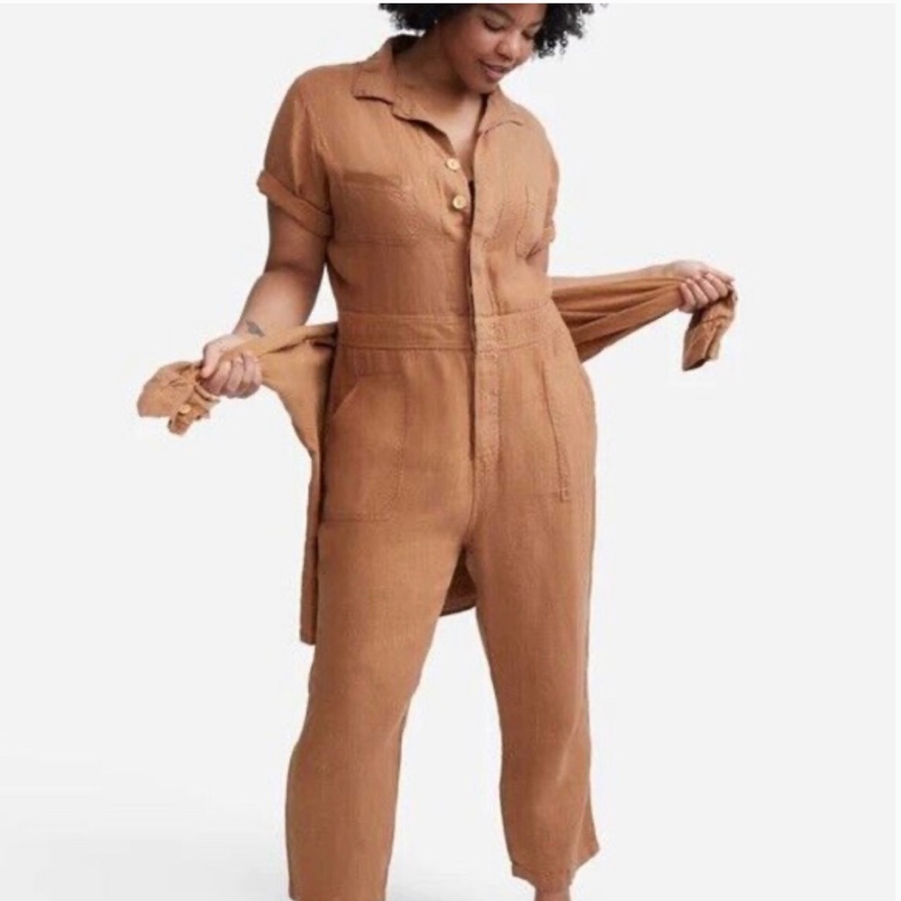 Mate the Label Linen Jumpsuit in Sedona